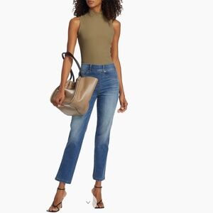 Spanx  High-waisted Straight-Leg Jean size medium x 30.5” inseam